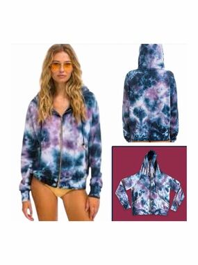 Aviator Nation Tie Dye Zip Hoodie